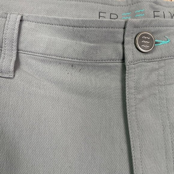 Free Fly Shorts Men Large Gray Hybrid 7" Golf Hiking Bamboo Charcoal Lightweight - Picture 3 of 9